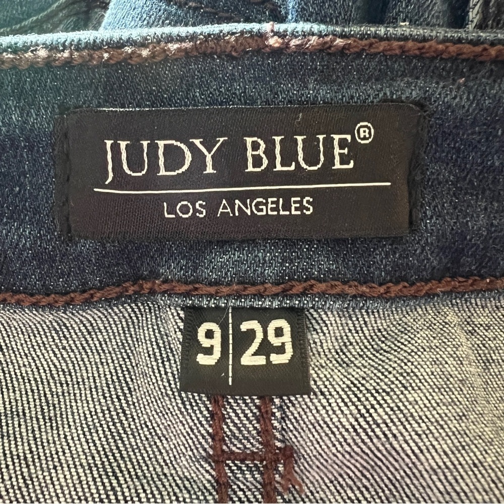 Judy Blue Women’s BAY CITY SLIT HEM HIGH RISE SKINNY Jeans Pants Trousers 9/29 - Picture 10 of 16